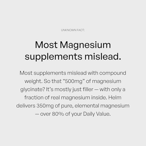 Glicinato de Magnesio Puro - Magnesio para Sueño, Estrés, Soporte Muscular y Nervioso - Alta Absorción, No GMO, Vegano - 90 Cápsulas (350mg) - imagen 4