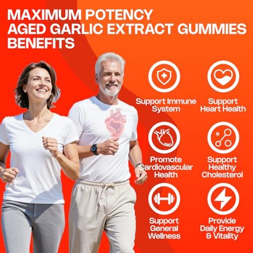 Gomitas de Ajo Aged NutriVivency, 500mg, Sin Olor, Suplementos Veganos y Sin Azúcar, Sabor Piña, 60 Gomitas - imagen 3