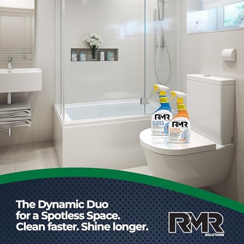 Paquete de Poder RMR Shower Shield – Limpiador/Repelente de Vidrio y Superficies + Removedor de Sarro Xtreme, Kit de Limpieza Multi-Superficie para - imagen 6