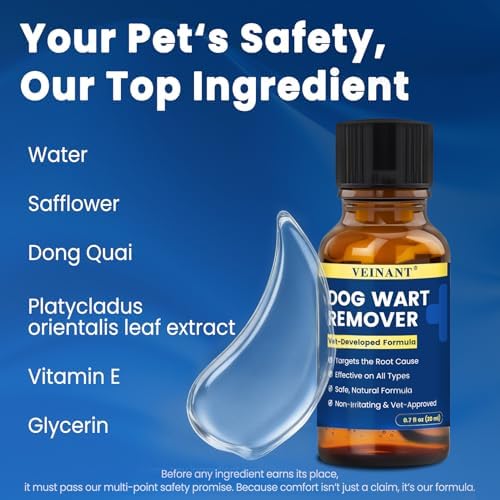 Removedor de Verrugas para Perros VEINATN con Cepillo Integrado, Fórmula Natural para Eliminar Verrugas y Etiquetas de Piel, Sanación Sin Cicatrices, - imagen 5