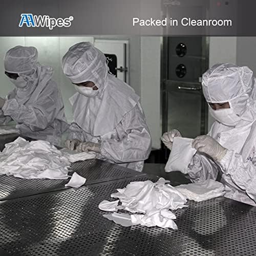 Toallitas AAWipes para Cuarto Limpio de Poliéster 4x4 (Bolsa de 400 Pzs) Toallitas 100% Poliéster Sin Pelusa, Bordes Sellados con Láser, Clase 100, - imagen 7