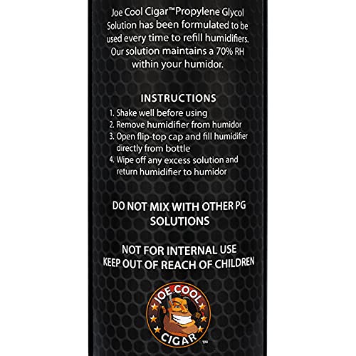 Solución de Propilenglicol Joe Cool para Humidores de Cigarros (Botellas de 16 oz) - Paquete de 2 - imagen 3