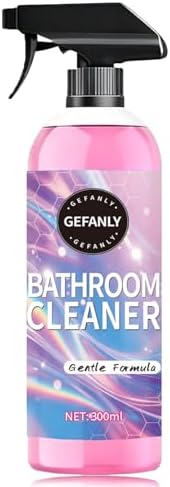 Limpiador de Baño Quatrel Gefanly, Desincrustante Espumoso Rosa, Removedor de Manchas de Agua Dura, Fórmula Suave, para Regadera, Inodoro, Bañera y - imagen 1
