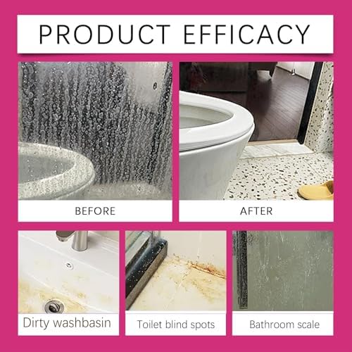 Limpiador de Baño Quatrel Gefanly, Desincrustante Espumoso Rosa, Removedor de Manchas de Agua Dura, Fórmula Suave, para Regadera, Inodoro, Bañera y - imagen 2