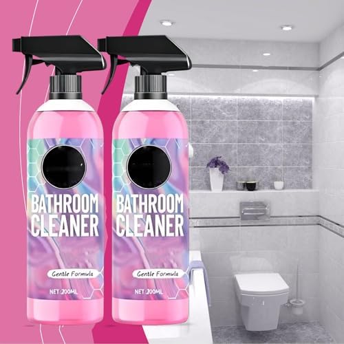 Limpiador de Baño Quatrel Gefanly, Desincrustante Espumoso Rosa, Removedor de Manchas de Agua Dura, Fórmula Suave, para Regadera, Inodoro, Bañera y - imagen 5