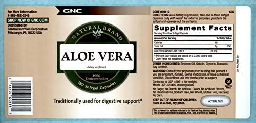 Cápsulas de Gel Suave de Aloe Vera GNC Natural Brand - imagen 3