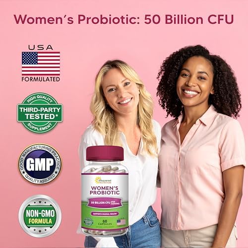 Probioticos aSquared Nutrition para Mujeres - 50 Mil Millones CFU, Apoya la Salud Digestiva, Intestinal, Vaginal y del Tracto Urinario - 60 Cápsulas - imagen 8