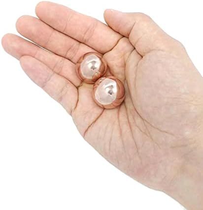 Bolas de Baoding de Cobre Sólido Top Chi con Bolsa de Transporte para Terapia de Manos, Ejercicio y Alivio del Estrés (Tamaño Pocket de 1 Pulgada) - imagen 2