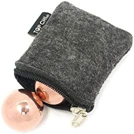 Bolas de Baoding de Cobre Sólido Top Chi con Bolsa de Transporte para Terapia de Manos, Ejercicio y Alivio del Estrés (Tamaño Pocket de 1 Pulgada) - imagen 3