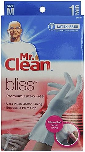 Guantes Premium Sin Látex Mr. Clean Bliss, Medianos, 1 par (Paquete de 5) - imagen 1