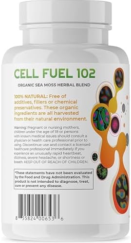 Células de Combustible Red's Kitchen Sink 102 – Musgo Marino Orgánico 120 Cápsulas con Bladderwrack y Raíz de Bardana | Mezcla Herbal Inspirada en - imagen 8