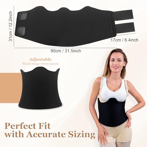 Faja de Compresión Abdominal Ajustable Post Cirugía 360 Lipo Foam - Soporte Completo y Transpirable (Cintura 27.56-35.43 Pulgadas) - imagen 5