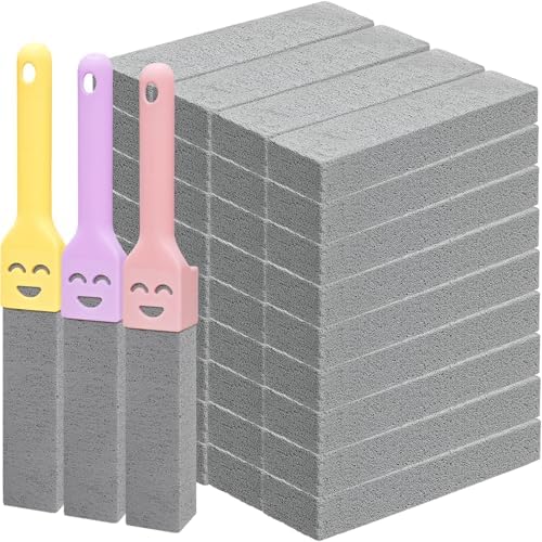 Paquete de 36 Piedras Pómez para Limpiar Inodoros con Mango, Ideal para Baños, Estufas, Tina, Parrillas, Albercas y Lavabos, Elimina Manchas de Agua - imagen 1