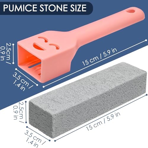 Paquete de 36 Piedras Pómez para Limpiar Inodoros con Mango, Ideal para Baños, Estufas, Tina, Parrillas, Albercas y Lavabos, Elimina Manchas de Agua - imagen 2