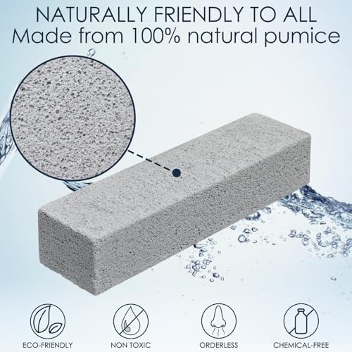 Paquete de 36 Piedras Pómez para Limpiar Inodoros con Mango, Ideal para Baños, Estufas, Tina, Parrillas, Albercas y Lavabos, Elimina Manchas de Agua - imagen 3