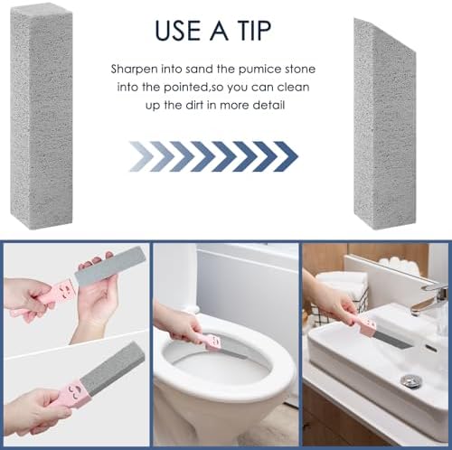 Paquete de 36 Piedras Pómez para Limpiar Inodoros con Mango, Ideal para Baños, Estufas, Tina, Parrillas, Albercas y Lavabos, Elimina Manchas de Agua - imagen 4