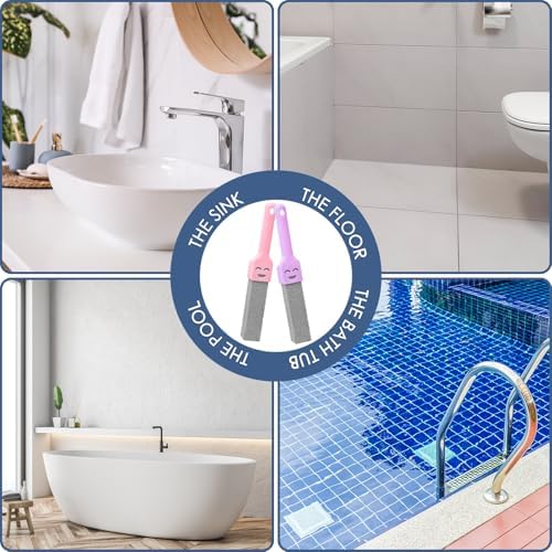 Paquete de 36 Piedras Pómez para Limpiar Inodoros con Mango, Ideal para Baños, Estufas, Tina, Parrillas, Albercas y Lavabos, Elimina Manchas de Agua - imagen 6