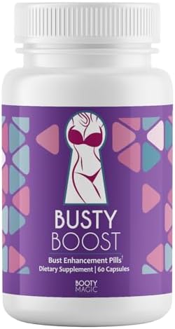 Píldoras Busty Boost para Aumento de Senos - Fórmula Natural con Fenogreco, Palma Enana y Maca. Senos Más Llenos y Firmes en 1-2 Meses - Hecho en EE. - imagen 1