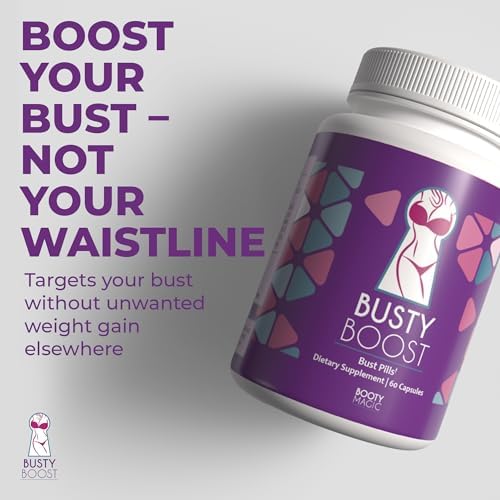 Píldoras Busty Boost para Aumento de Senos - Fórmula Natural con Fenogreco, Palma Enana y Maca. Senos Más Llenos y Firmes en 1-2 Meses - Hecho en EE. - imagen 3