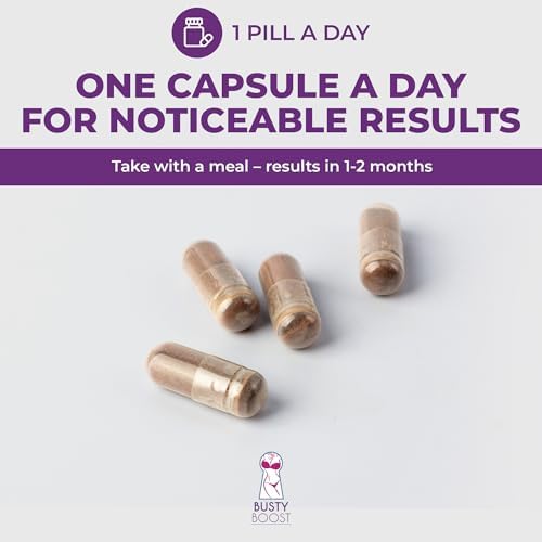 Píldoras Busty Boost para Aumento de Senos - Fórmula Natural con Fenogreco, Palma Enana y Maca. Senos Más Llenos y Firmes en 1-2 Meses - Hecho en EE. - imagen 5