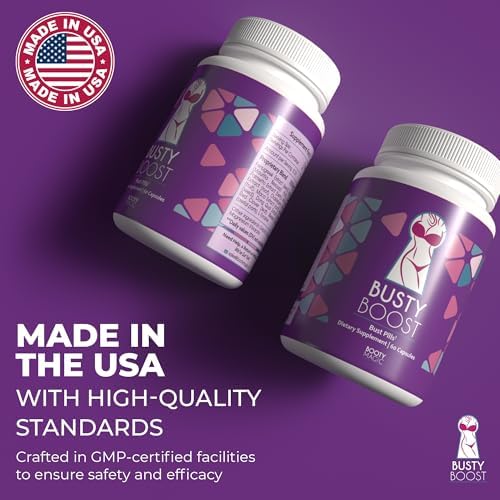 Píldoras Busty Boost para Aumento de Senos - Fórmula Natural con Fenogreco, Palma Enana y Maca. Senos Más Llenos y Firmes en 1-2 Meses - Hecho en EE. - imagen 6