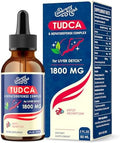 Gotas de Soporte Hepático LimerenxLush TUDCA 1800mg - Suplemento Hepático Potente con Sales Biliares, NAC, Schisandra y Diente de León, Detox y - imagen 1