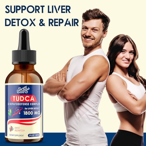 Gotas de Soporte Hepático LimerenxLush TUDCA 1800mg - Suplemento Hepático Potente con Sales Biliares, NAC, Schisandra y Diente de León, Detox y - imagen 8