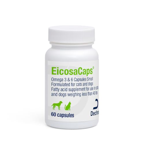 EicosaCaps Omega 3 y 6 para Perros y Gatos de Hasta 40 lbs, 60 Cápsulas - imagen 1