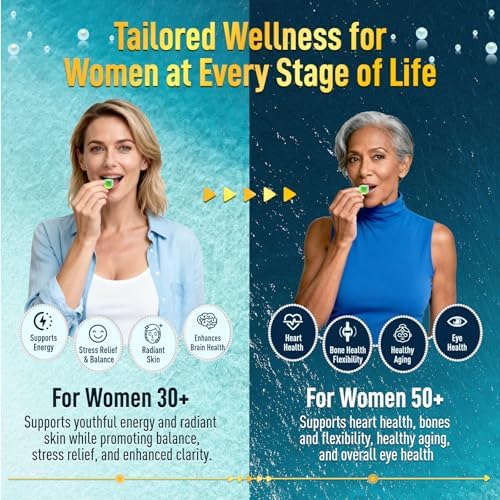 Gomitas Veganas Omega-3 para Mujeres duwhot, DHA y EPA de Algas 1000mg, con CoQ10 y Astaxantina, Alternativa a Suplemento de Aceite de Pescado, 60 - imagen 4