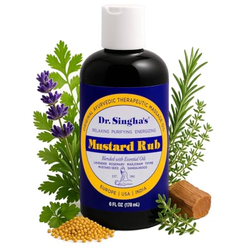Ungüento de Mostaza Dr. Singha, Original Ayurvédico Relajante, Purificante y Energizante - Hecho en EE. UU., 6 oz - imagen 1