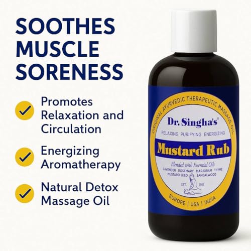 Ungüento de Mostaza Dr. Singha, Original Ayurvédico Relajante, Purificante y Energizante - Hecho en EE. UU., 6 oz - imagen 4