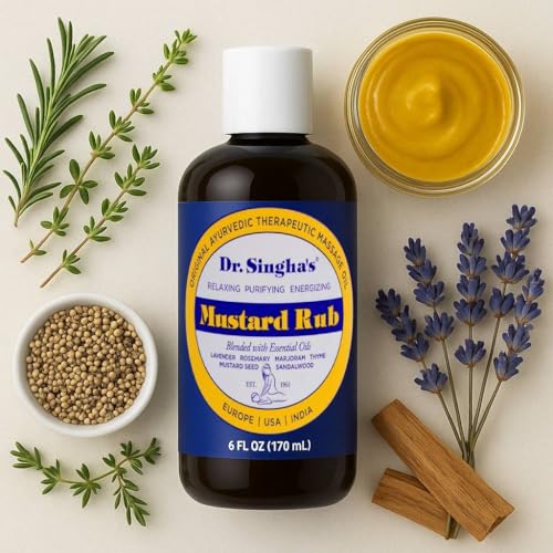 Ungüento de Mostaza Dr. Singha, Original Ayurvédico Relajante, Purificante y Energizante - Hecho en EE. UU., 6 oz - imagen 6