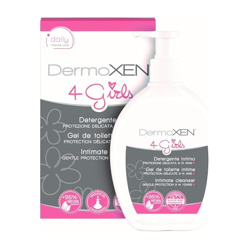DERMOXEN 4 GIRLS Jabón Intimo Pediátrico para Niñas de 2 a 13 Años. Suave contra Picazón y Enrojecimiento. Sin SLES, Parabenos ni Alérgenos. 200 ml - imagen 1