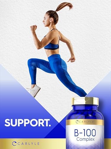 Carlyle B-100 Complejo Vitamínico | 250 Cápsulas | Suplemento Sin OGM, Libre de Gluten - imagen 6