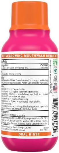 Enjuague Bucal Anticaries TheraBreath con Fluoruro, Sabor Menta Brillante, 1 Litro (33.8 oz) + Tamaño de Viaje, 3 oz - imagen 5