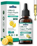 Gotas Líquidas Orales de Péptidos de Cobre GHK-Cu, Suplemento Liposomal 6 en 1 con Colágeno Marino, Ácido Hialurónico, Biotina y Semilla de Uva, - imagen 1