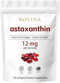 Softgels Ajustables Rovina Astaxantina 12mg • Potente Antioxidante Natural para Ojos, Piel y Salud Inmunológica • Sin Gluten • 120 Cápsulas - imagen 1