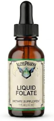 AlchePharma Folato Líquido [667 mcg DFE, 400 mcg de Ácido Folínico] 800 Porciones - imagen 1