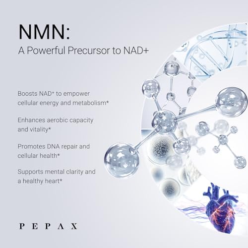 Suplemento PEPAX NMN 500mg - Cápsulas de NMN 99.9% Puras para Aumentar Niveles de NAD y Envejecimiento Saludable - Probadas por Terceros, Cápsulas - imagen 5
