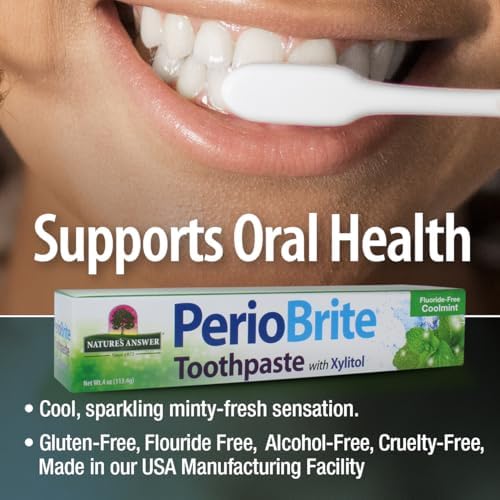 Pasta de Dientes Natural Periobrite de Nature's Answer, Menta Fresca, 4 Onzas, Paquete de 3 - imagen 4