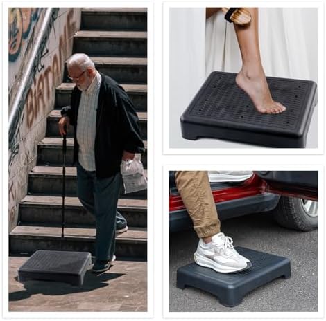 Escalón de movilidad wefaner para adultos, escalera de medio paso para mayores, plataforma de seguridad antideslizante para interiores y exteriores - imagen 5