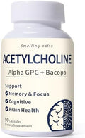 Suplementos de Acetilcolina con Alpha GPC 600mg y Bacopa – Apoyo Cognitivo para Adultos y Personas Mayores – Mejora la Memoria, Concentración y Salud - imagen 1