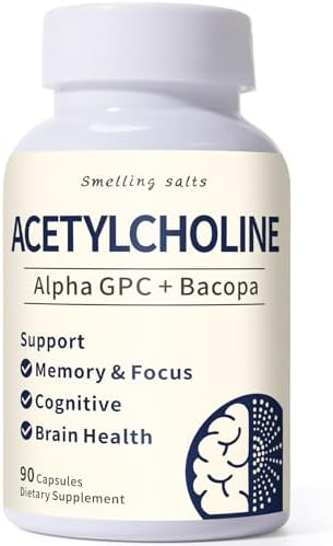 Suplementos de Acetilcolina con Alpha GPC 600mg y Bacopa – Apoyo Cognitivo para Adultos y Personas Mayores – Mejora la Memoria, Concentración y Salud - imagen 1