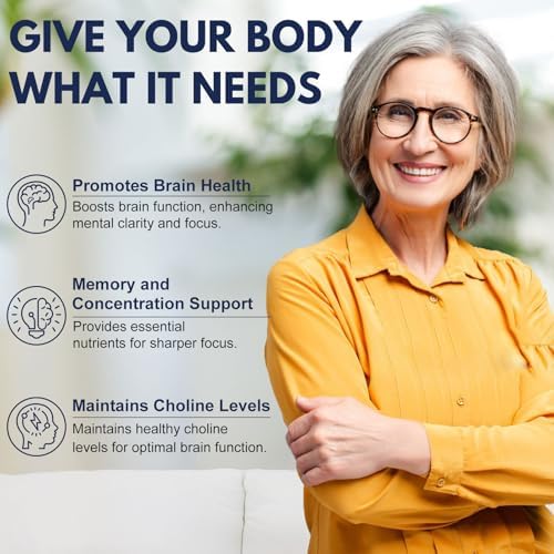 Suplementos de Acetilcolina con Alpha GPC 600mg y Bacopa – Apoyo Cognitivo para Adultos y Personas Mayores – Mejora la Memoria, Concentración y Salud - imagen 2