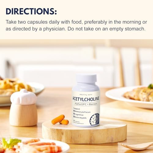 Suplementos de Acetilcolina con Alpha GPC 600mg y Bacopa – Apoyo Cognitivo para Adultos y Personas Mayores – Mejora la Memoria, Concentración y Salud - imagen 6