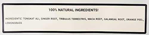 Test-Tea | Té Herbal Aumentador de Testosterona para Hombres | Sabor Jengibre y Hierba Limón | Bolsa de 20 Paquetes | con Tongkat Ali, Tribulus - imagen 2