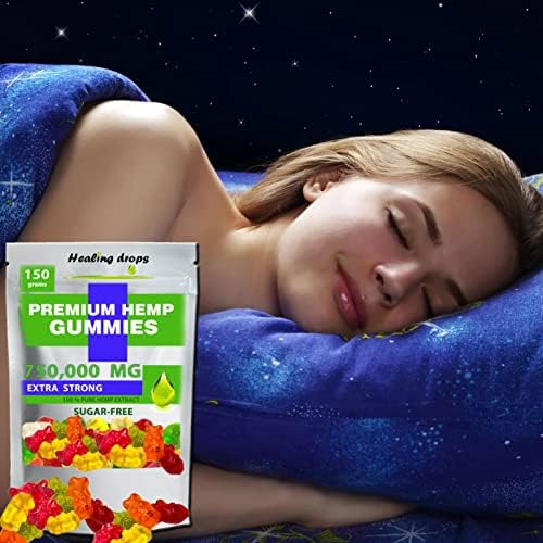 Gomitas de Cáñamo 750,000mg Premium Orgánicas Sin Azúcar, Soporte Natural de Salud, Alta Potencia, Ricas en Vitaminas B, E, C, D y Omega 3 6 9 - imagen 2