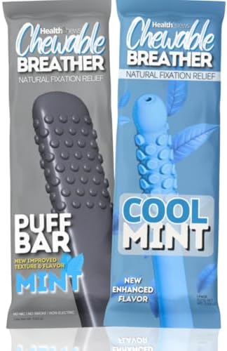 Inhalador Masticable para Dejar de Fumar – Pufr de Aceite Esencial Sabor Menta – Lápiz Difusor Herbal y Inhalador Sin Vapor para Dejar de Fumar - imagen 1