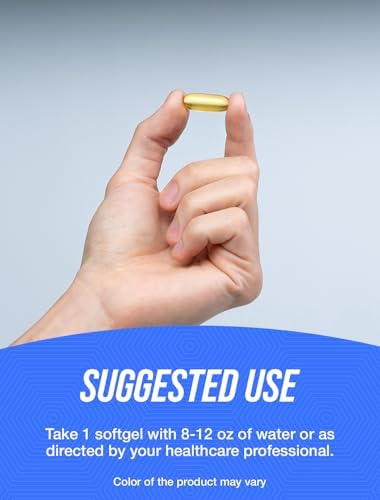 Suplementos de Aceite de Pescado BulkSupplements.com 500mg - Omega 3, 240 Cápsulas Blandas, Sin Gluten, 1 Cápsula por Porción - imagen 4