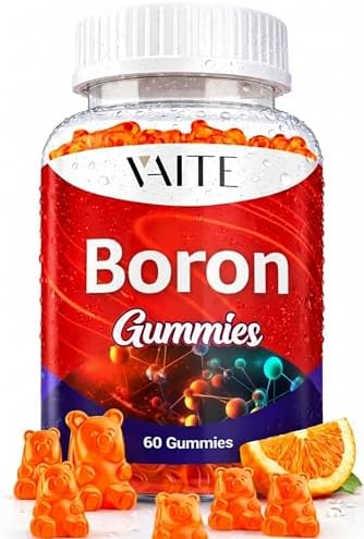 Suplemento de Boro para Hombres y Mujeres – Gomas de 10mg – Veganas, No Transgénicas, Sin Gluten – Apoya la Fuerza Ósea, Flexibilidad Articular y - imagen 1